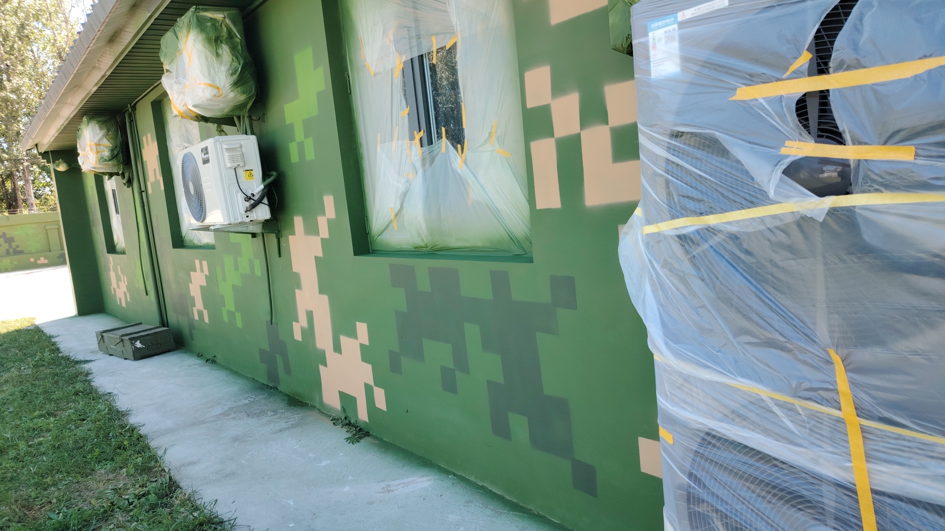 松原外墙迷彩漆施工多少钱 伪装迷彩漆  